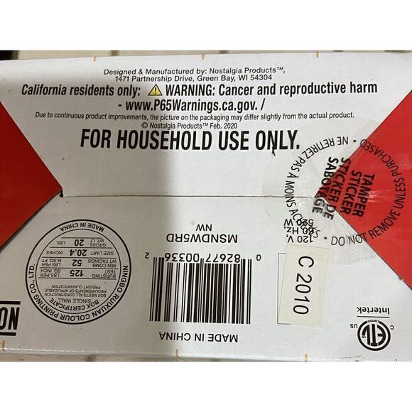 Nostalgia My Mini Sandwich Maker Red - Picture 5 of 5